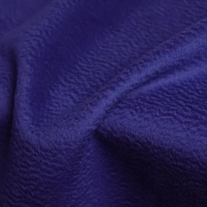 Redraspberry Blue Ripple Overcoating Fine Wool Garment Materials Women Suits Overcoat Sewing DIY Clothes Fabrics Freeshipping