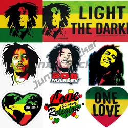 Jamaican One Love Heart Reggae Rastafari Bob Marley Jamaican Flag Map Sticker for Bumper Laptop Decal