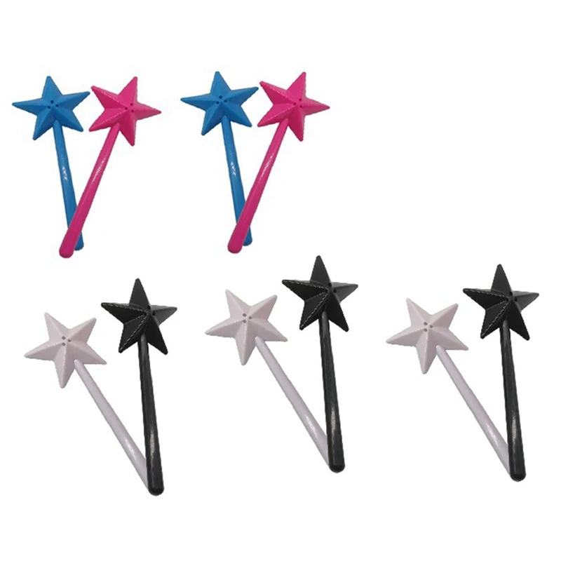 10Pcs Three-Hole Star Seasoning Magic Wand Kitchen Seasoning Gadgets Crushers Salt Shaker