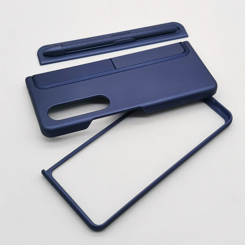 For Samsung Galaxy Z Fold 3 4 5 6 Fold6 Fold5 Standing Phone Case With S Pen Protective Cover Shell With Kickstand S Pen Holder