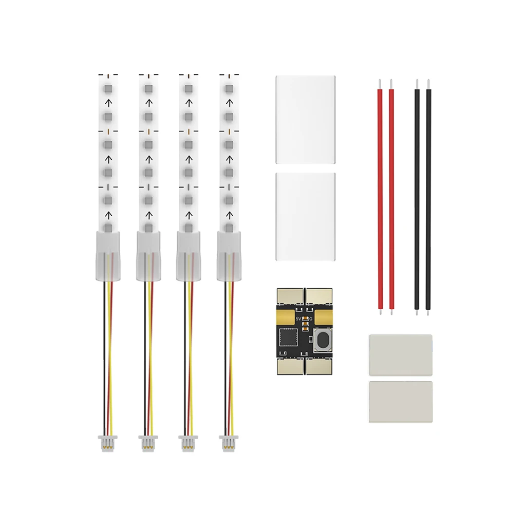 Iflight r5 winziger LED-Streifen-Set/Blitz-LED-Steuer modul 5V 16,5x11x3mm 0,5g für RC-Fpv-Drohnen-Quadcopter