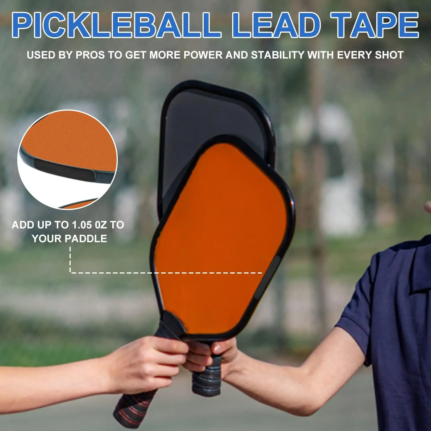 Pickleball Lead Tape, Weighted 3g Lead Tape for Pickleball Paddles,Adhesive Golf Grip Tape Accessory for Paddle Edge Guard image 4