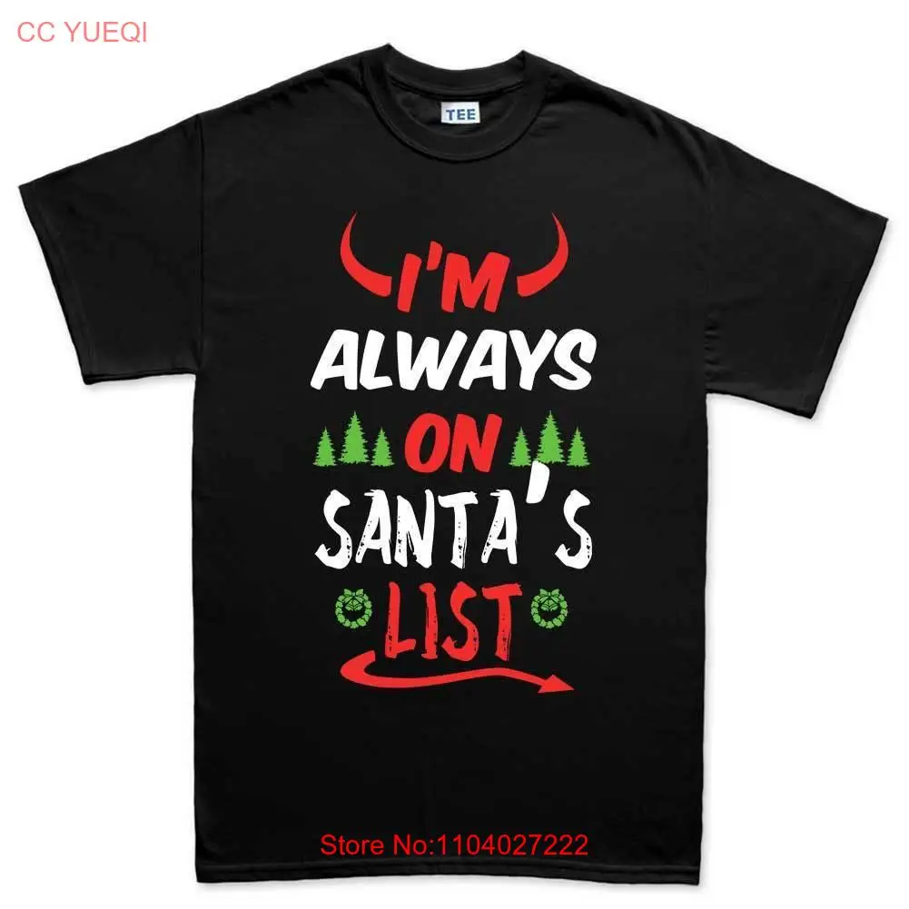 Santa Gift List New Stocking Filler Xmas Christmas Mens T shirt Tee Top T-shirt