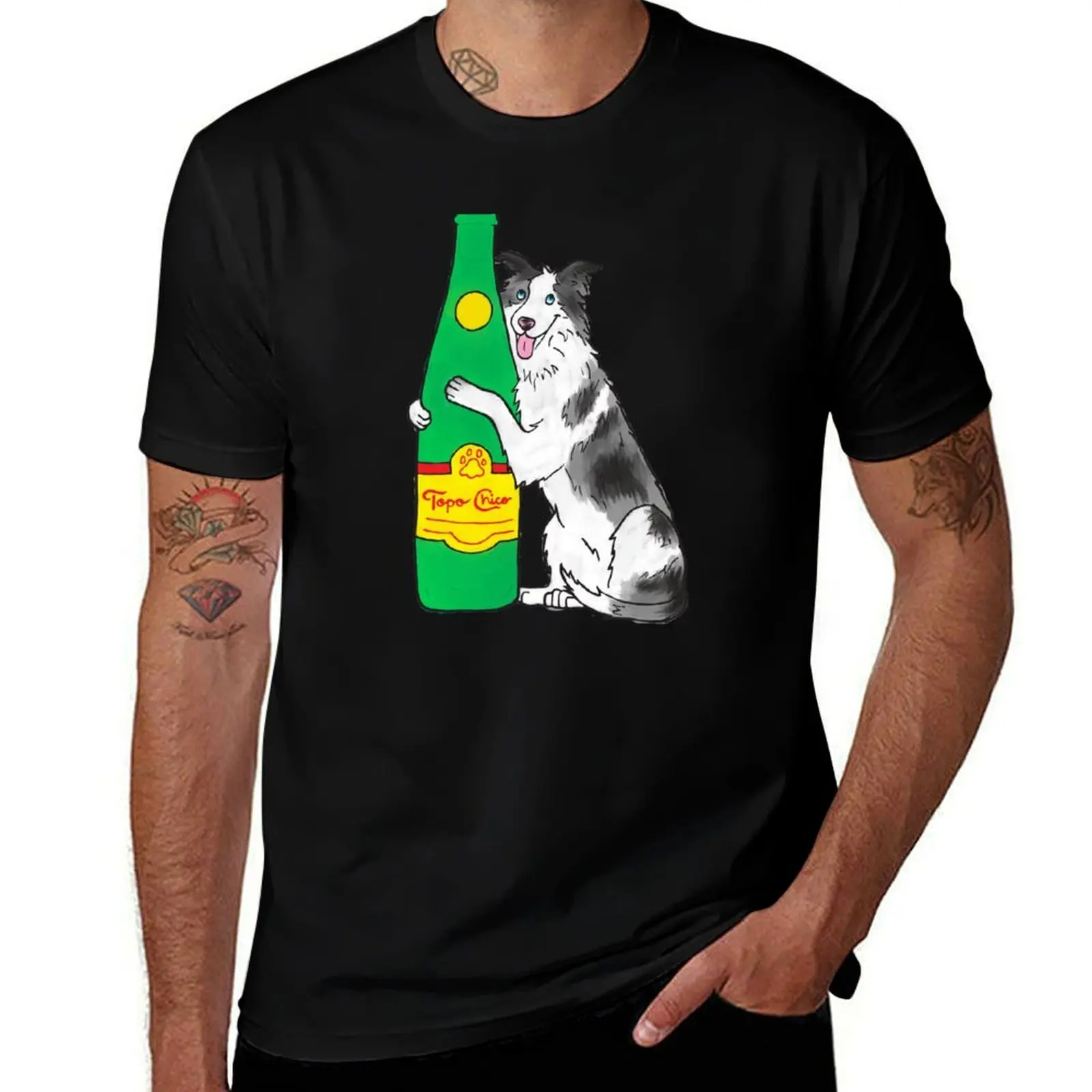 Topo Chico Pup T-Shirt Work Basic Short Sleeve Top T-Shirt