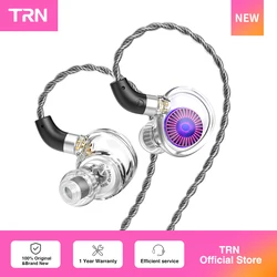 TRN Medusa Headphones High-performance HiFi Earphone DLC Dynamic Drivers IEMs with 2Pins Cable Earbuds For Xiaomi