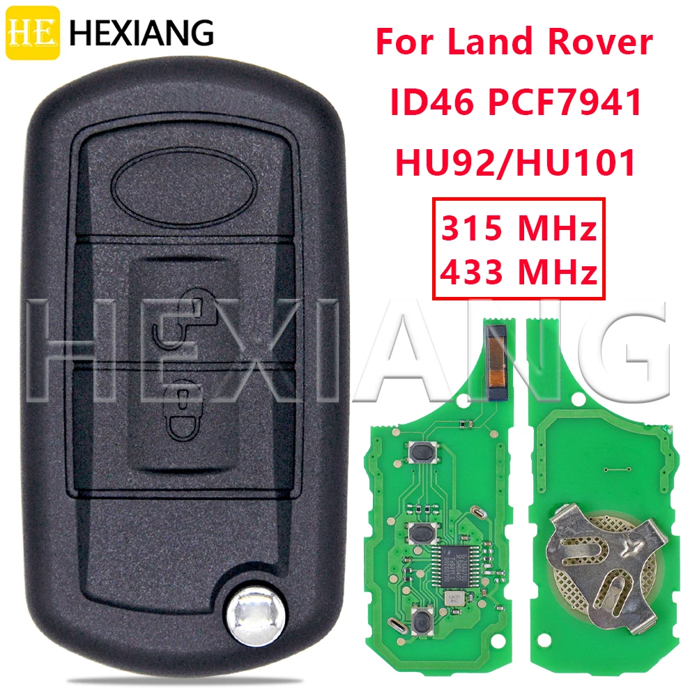 Llave remota para coche HE para Land Rover Range Rover Sport Discovery 3 NT8-15K6014CFFTXA ID46 PCF7941 315/433MHz HU101/HU92 Flip
