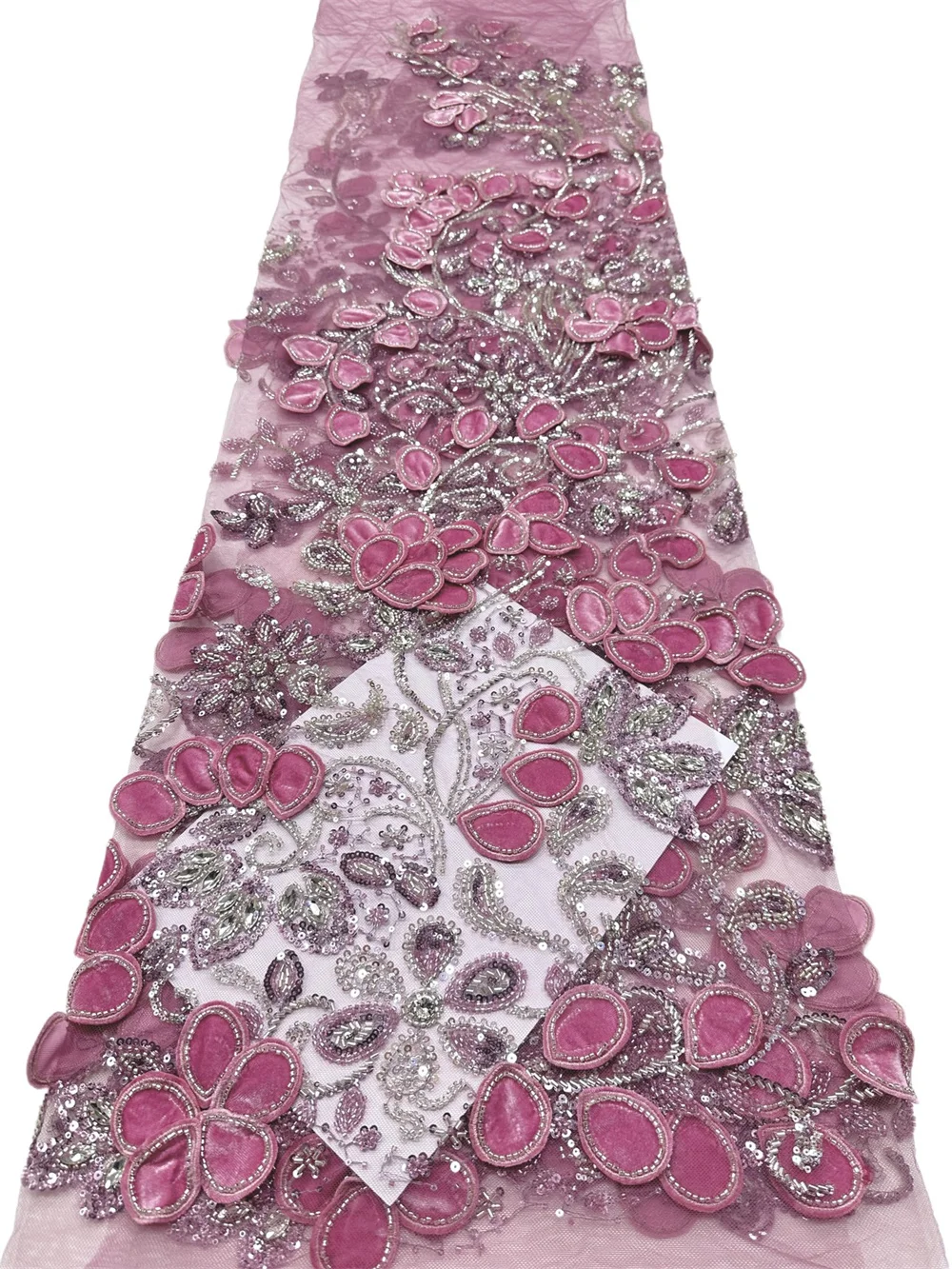 African Sequins Velvet Lace Fabric Nigerian French Beads Mesh Net Lace Fabrics For Sewing 2026 High Quality Wedding Party Dres