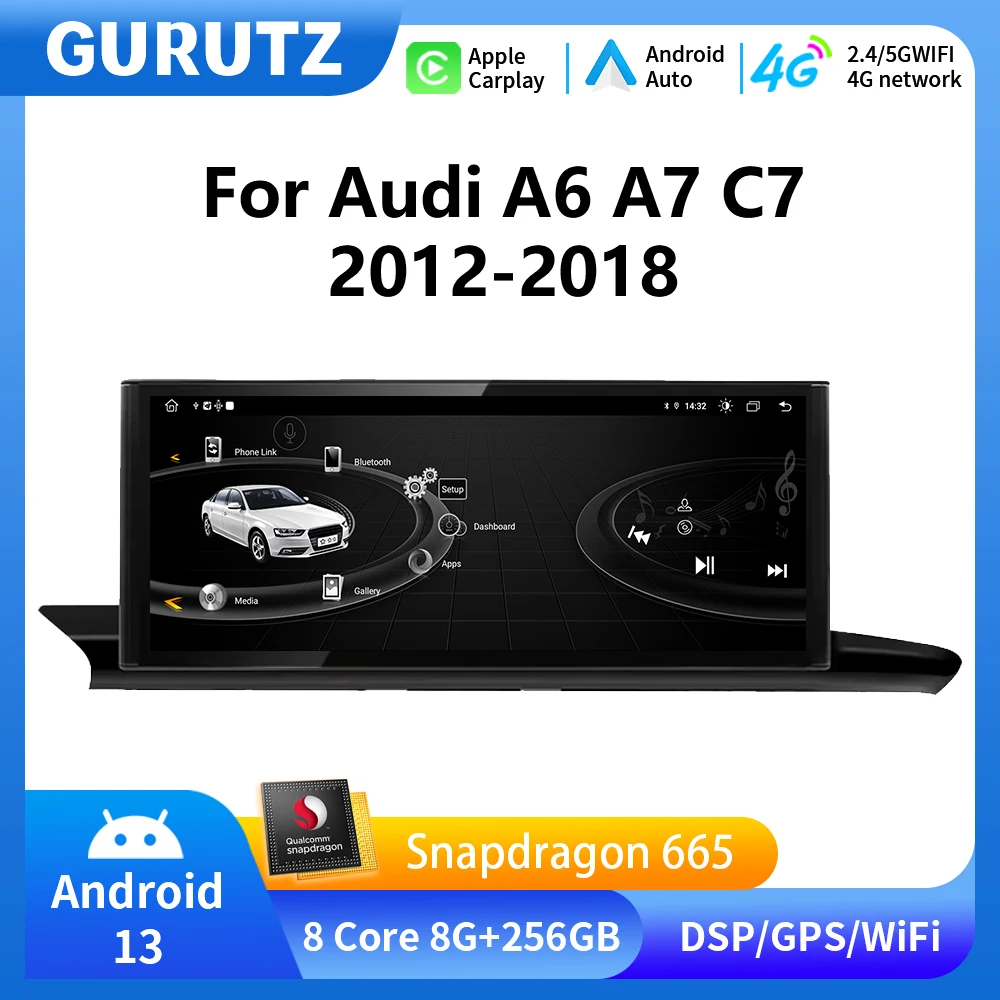 

Android 13 Car Multimedia Stereo For Audi A6 C7 A7 2012-2018 12.3inch Touch Screen Carplay GPS Navigation Radio Player Head Unit