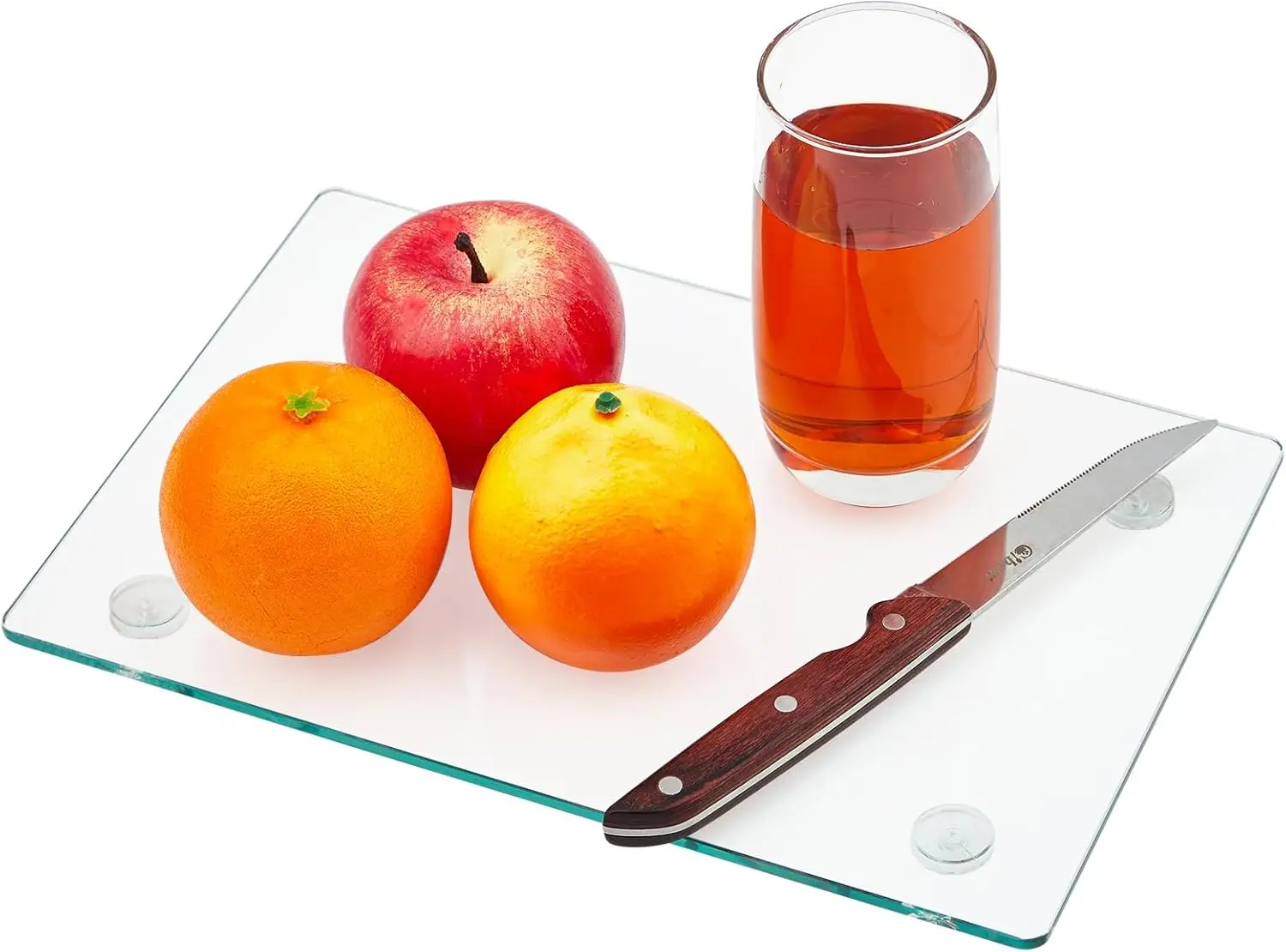 2er-Pack Schneidebretter aus gehärtetem Glas (12x16 Zoll & 12x8 Zoll), rutschfest, hitze- und kratzbeständig – leicht zu reinigende Arbeitsplattenbretter