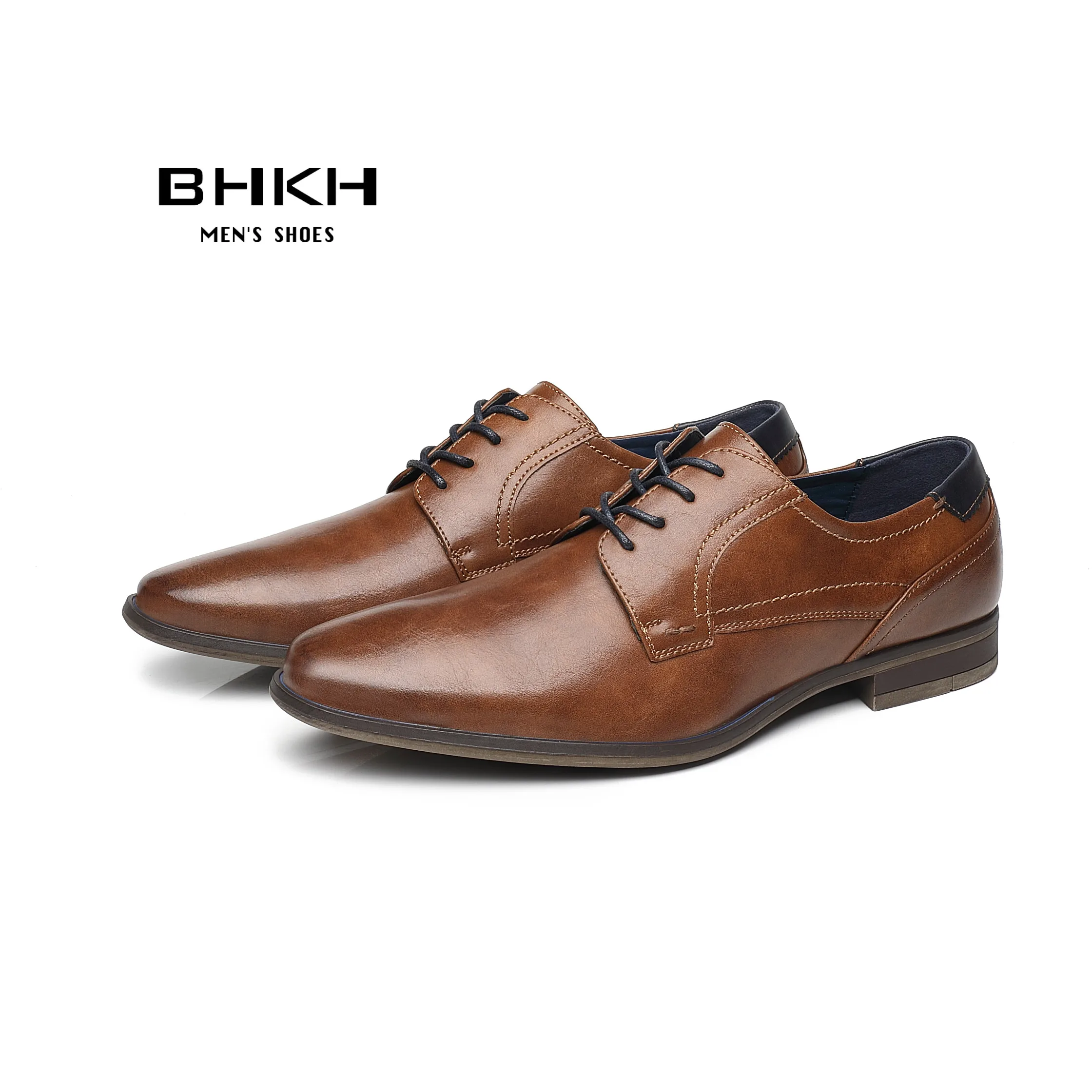 BHKH-Chaussures décontractées pour hommes, chaussures de marche de loisirs, à lacets, classiques, mode automne, nouveau, 2024