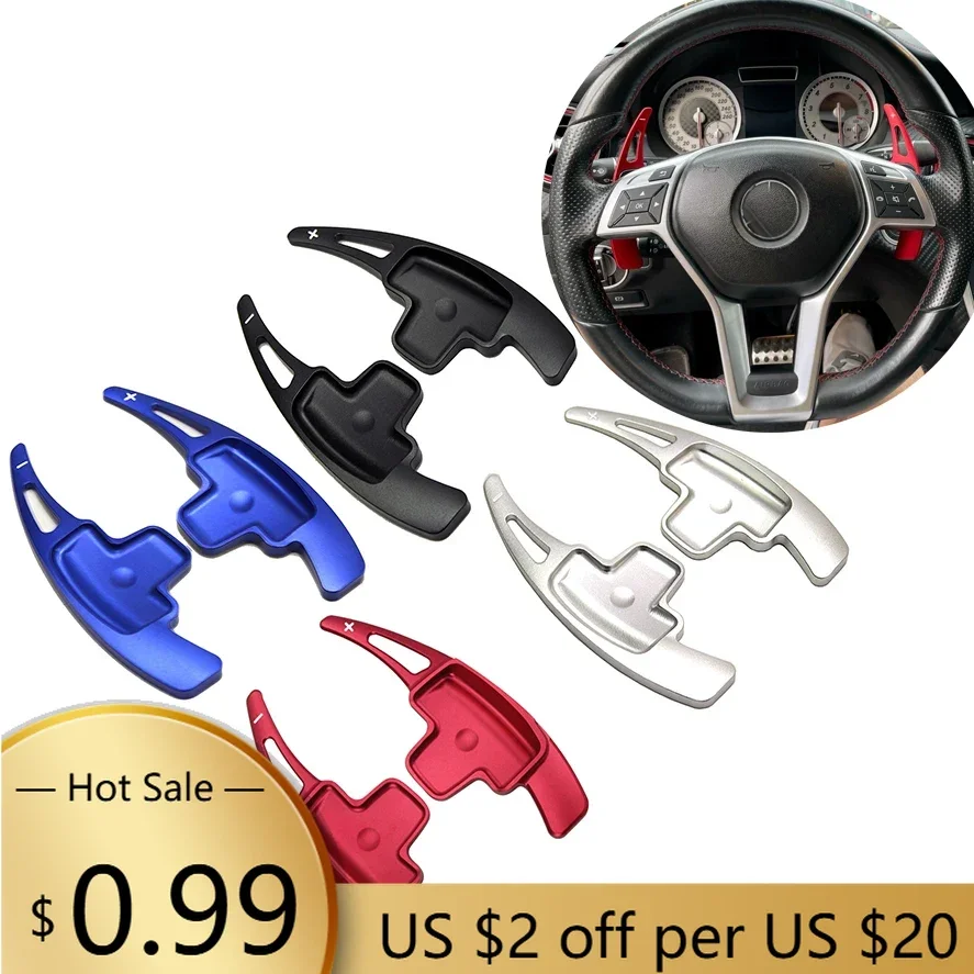 

Steering Covers Car Steering Wheel Paddle Shift Extension Shifters DSG For Mercedes Benz A B M Class W176 W246 GLK SLK CLA GLA