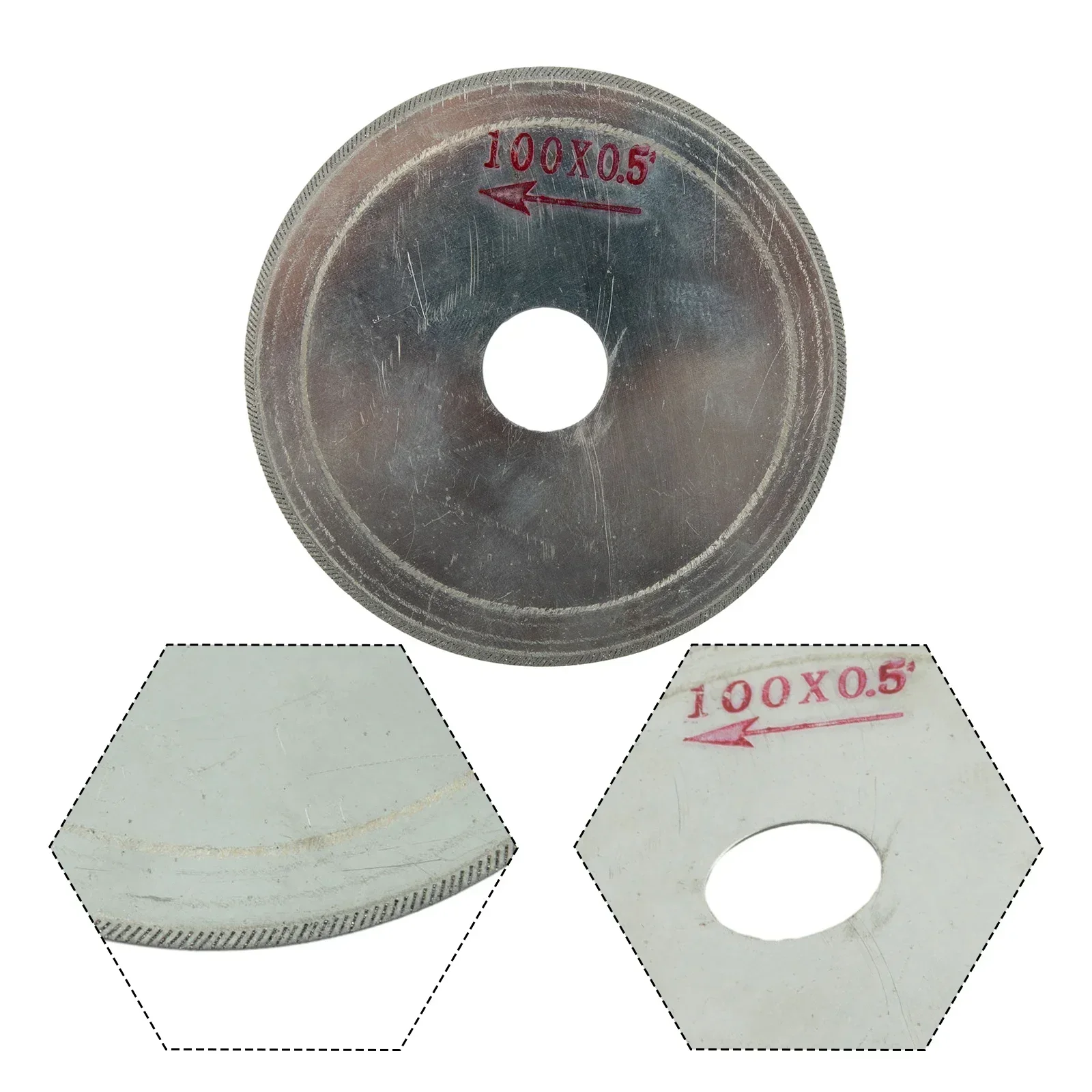 Diamond Saw Blade 100/85mm 0.2/0.3/0.5mm Cutting Disc For Tile Marble Glass Cutting Grinding Wheel For Angle Grinder