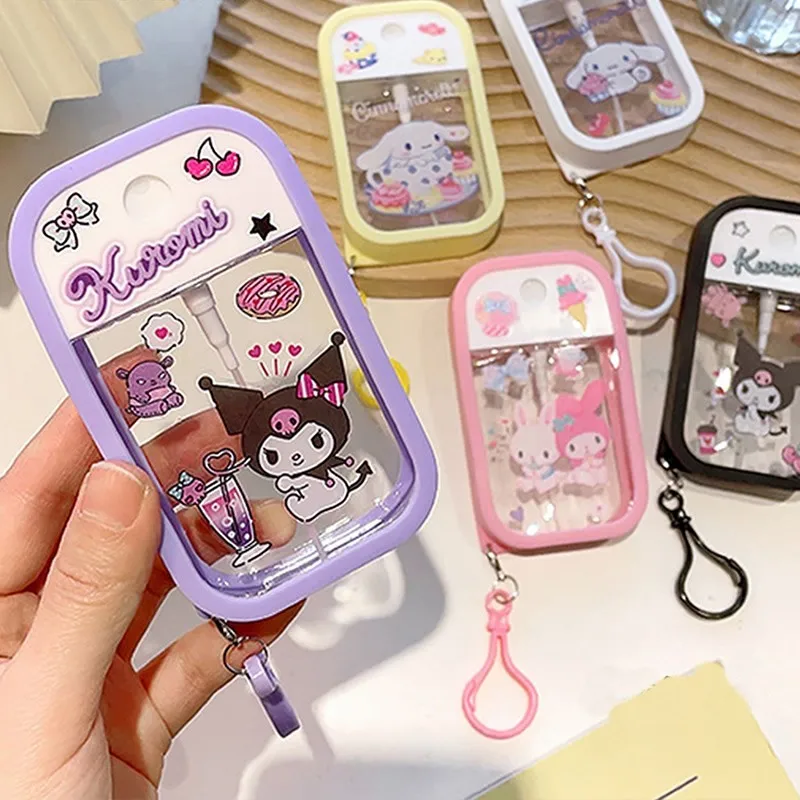 Cute Sanrio Cinnamoroll Spray Bottle Kuromi My Melodys Alcohol Press Bottled Perfume Bottle Fun Travel Portable Spray Bottling