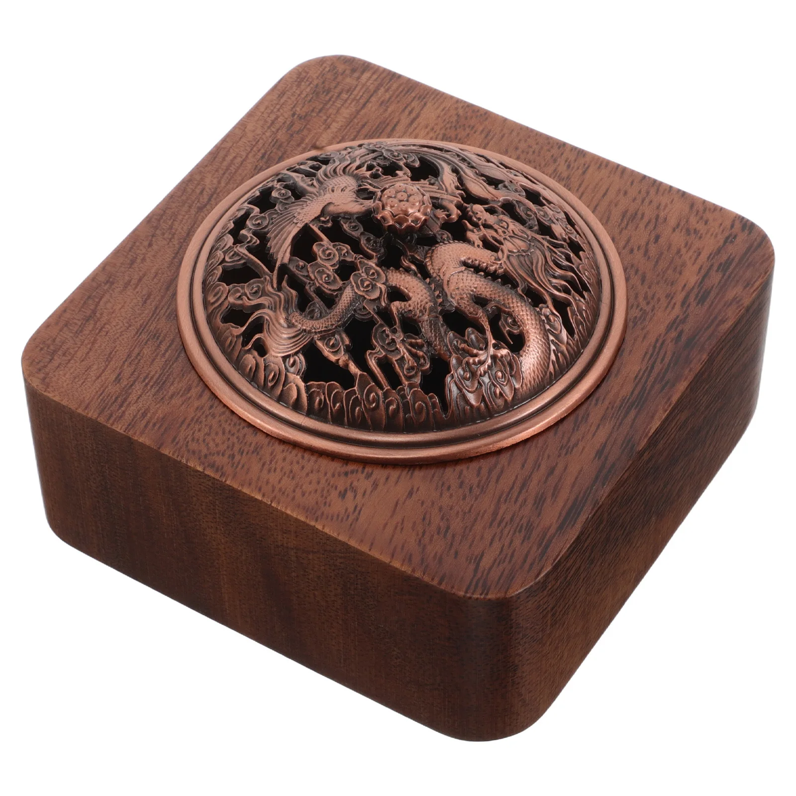 

1Set Chinese Tea Ceremony Incense Burner Mini Metal Censer with Lid Elegant Home Decor for Meditation Yoga Aromatherapy