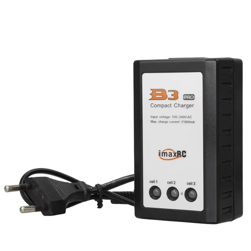 Imax B3 Pro Power Adapter for 2S 3S LiPo Battery, 7.4V 11.1V 10W Polymer Charger with EU US UK Plug