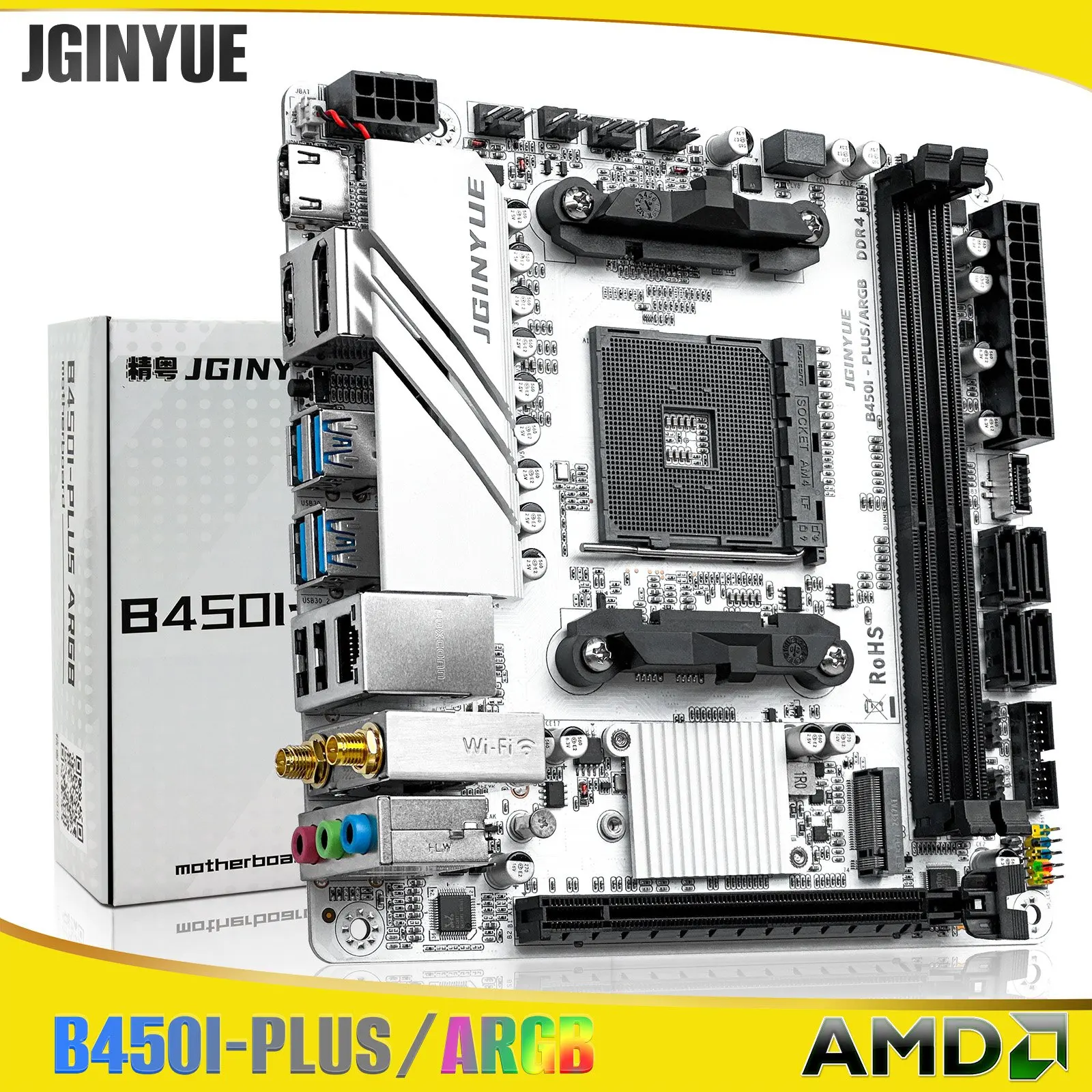 1PC B35/B45 Series PC Motherboard AMD ITX/M-ATX Size M.2 NVME DDR4 Dual Channels 4*Sata 3.0 USB Motherboard For Home Gaming - view 4