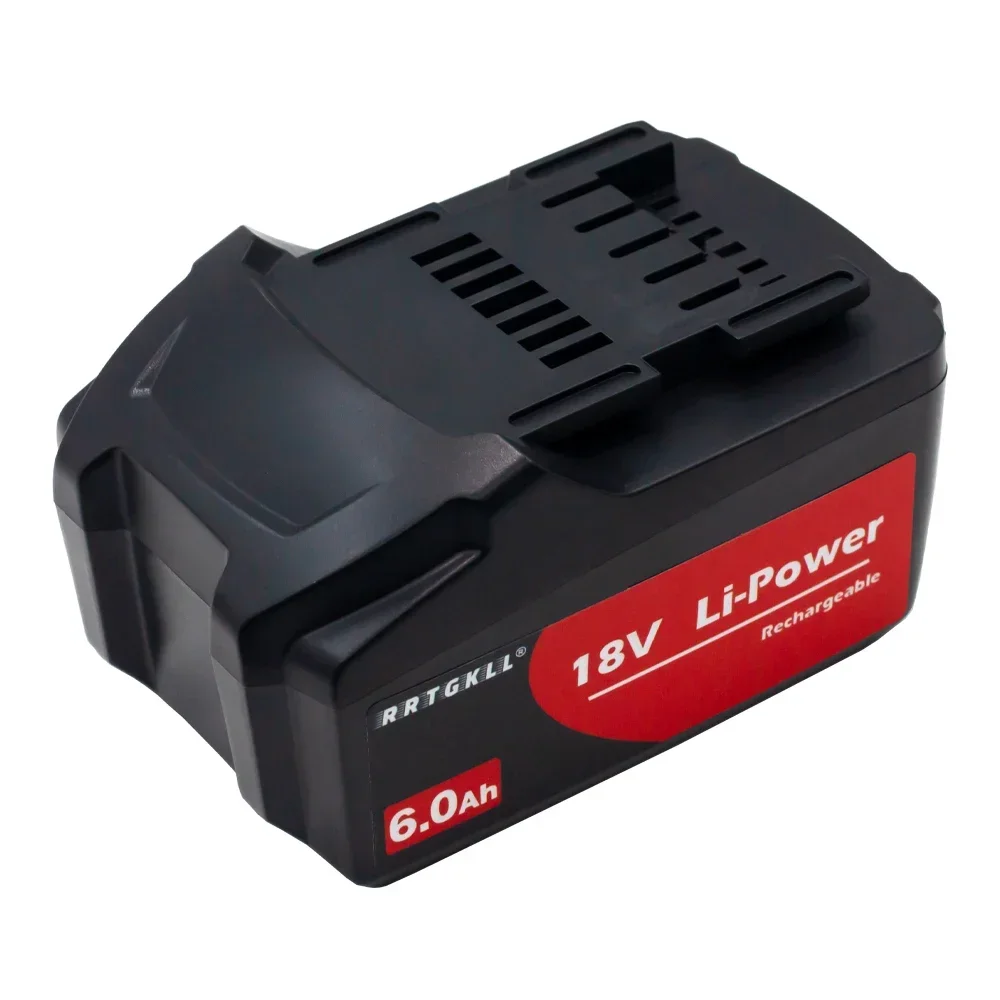 Newest Rechargeable 18V 6.0Ah Battery for Metabo Cordless Power Tool Drill Drivers Wrench Hammers for Metabo 625592000 625591000