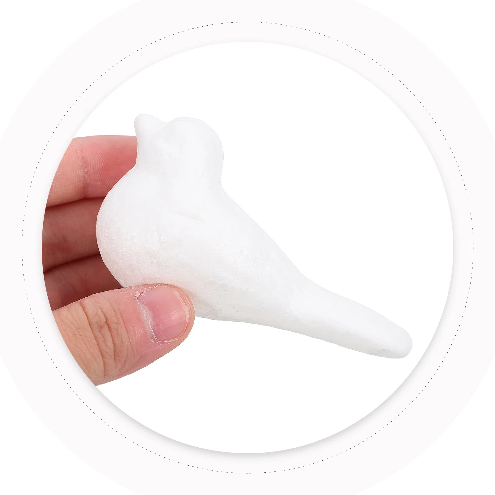 12Pcs Unfinished Foam Birds DIY Painting Crafts Easter Decorations Foam Bird Shapes for Creative Party Decor Foaming Birds