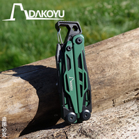 DAKOYU DKShadow 16 in 1 Multitool Tool Outdoor Camping Equipment Comes with Pocket Clip Hammer Function