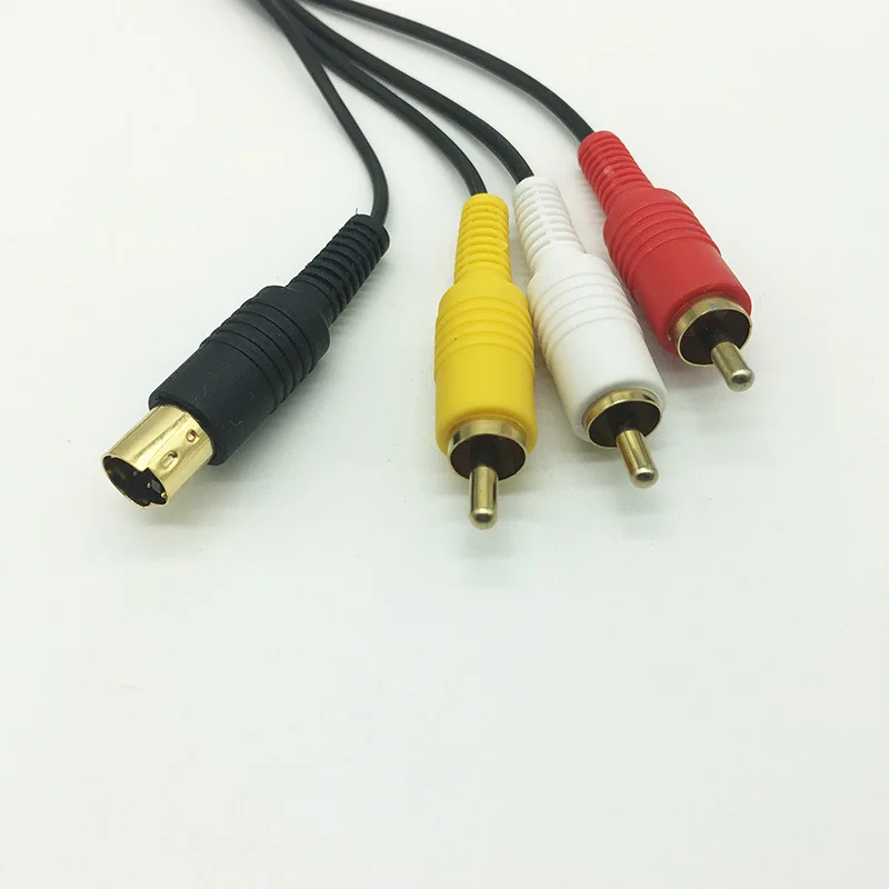 New Gold Plated SAV RCA Audio Video Composite Cable Cord for Sega Saturn S-Video AV Cable images - 6