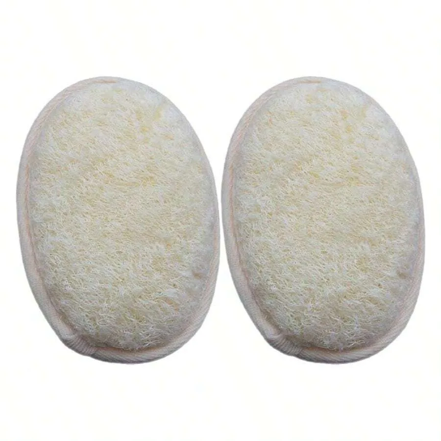2 - Pack Exfoliating Body Scrubber Loofah Sponge, Loofah Sponge Exfoliating Body Scrubber - Natural Luffa Terry Cloth, Body Scr