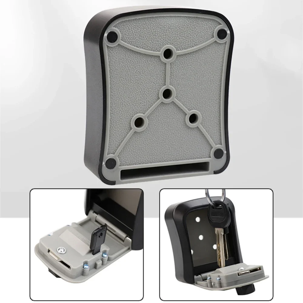 قفل مفتاح صندوق تخزين جدار جبل اقفال الصناديق الخارجية لمفاتيح المنزل مفتاح آمن مع قفل مجمع 5 سعة المفاتيح