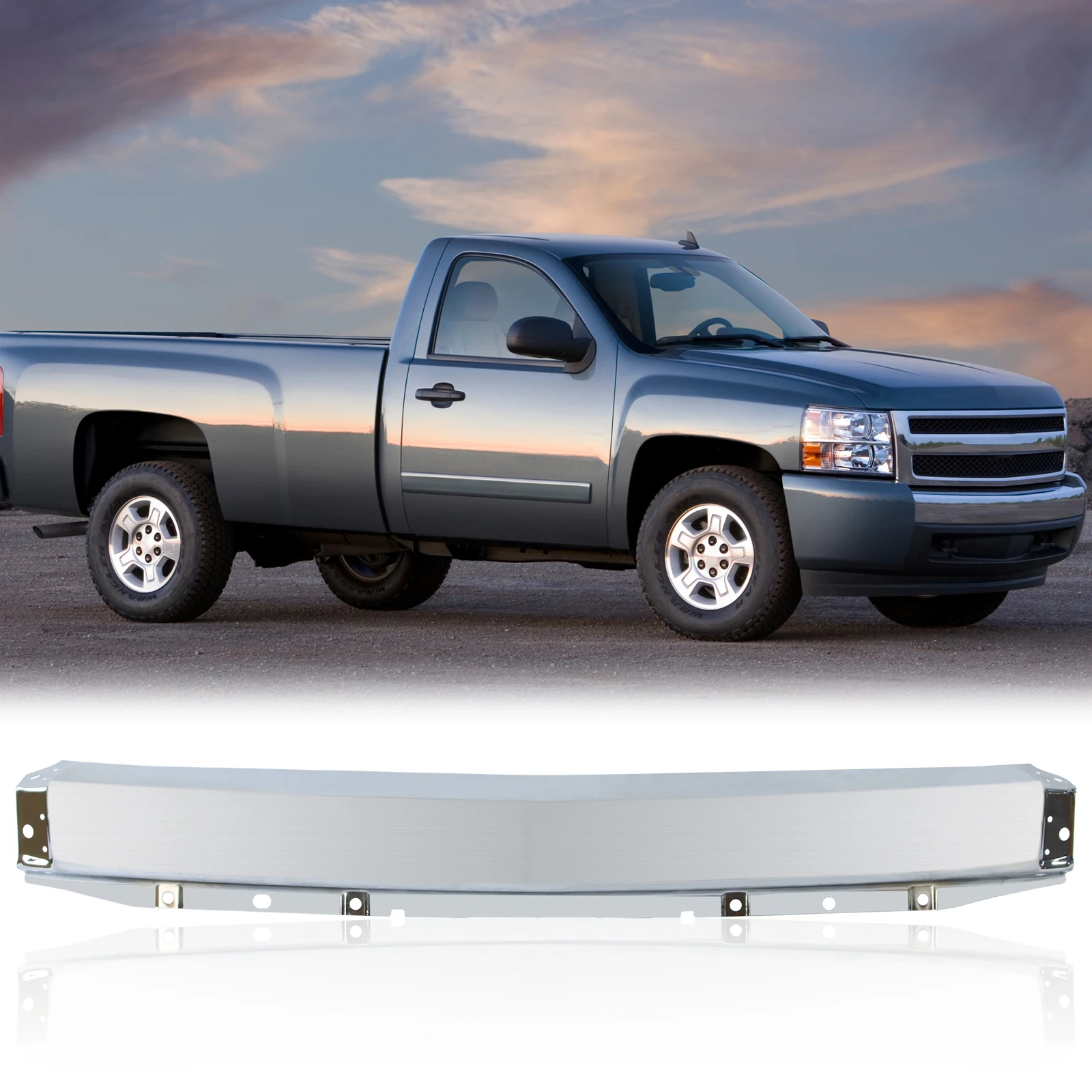 

Хромированный стальной ударный бампер для грузовика Chevy Silverado 2007-2013