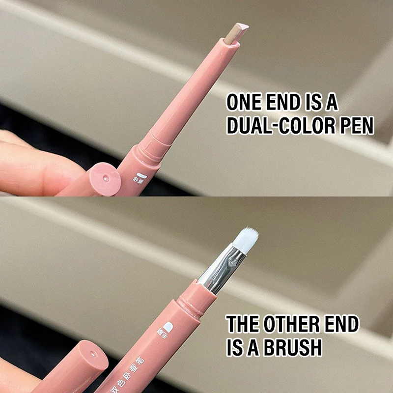 ดินสอเขียนใต้ตาแบบสามมิติสองสี ติดทนนาน สีชมพูธรรมชาติ ดินสอไฮไลท์แบบไหม ดินสอไฮไลท์อายแชโดว์ Aegyo Sal