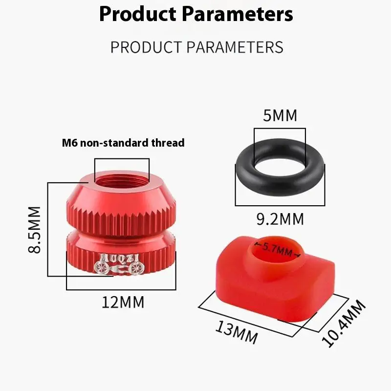 1 Pair Ultralight Aluminum Alloy Tire Valve Nut For Road Bike Tubeless Rims – Presta Valve Protection Screw With Fixed Washer
