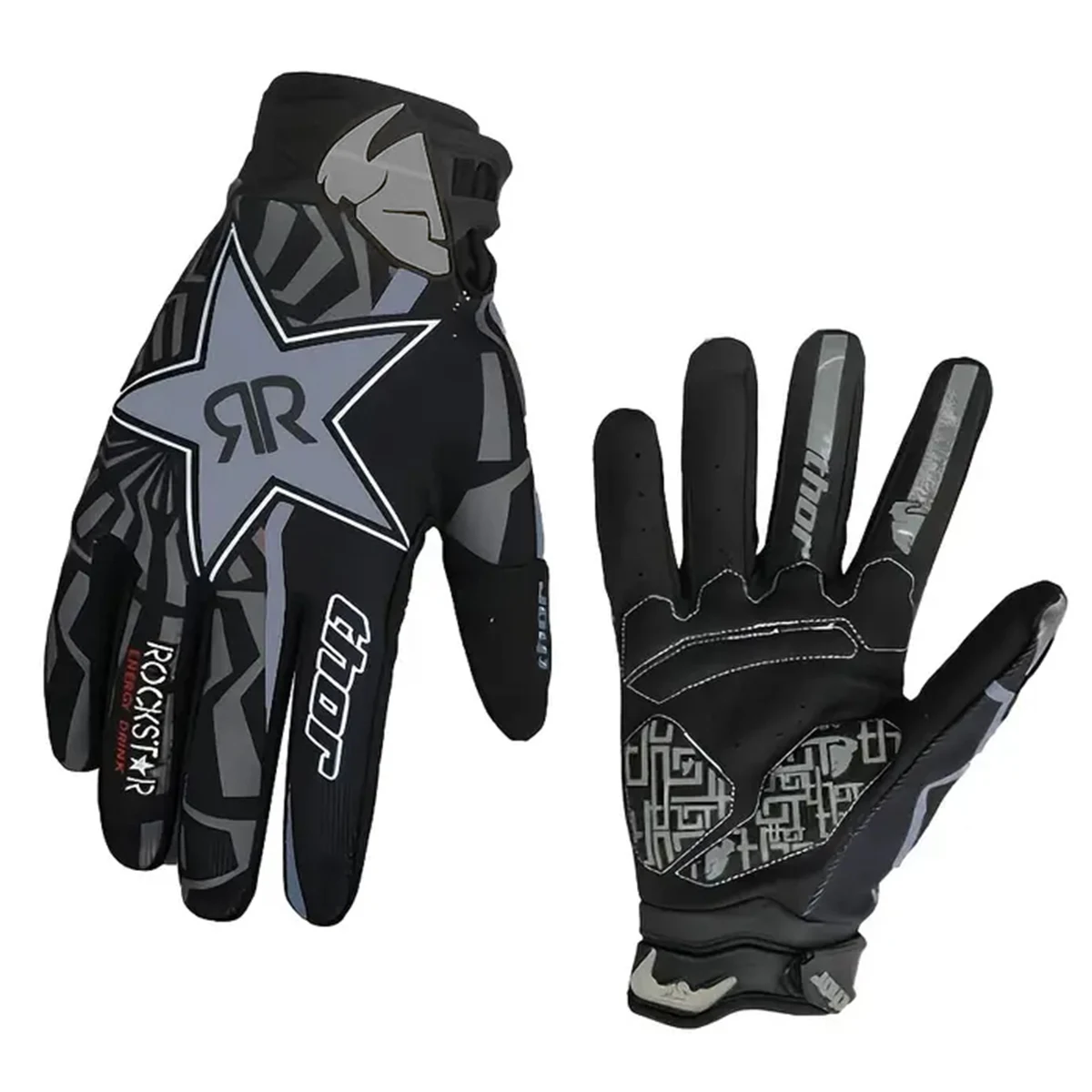 Multi Colored Fashionable Outdoor Cycling Universal Gloves Motorcycle Riding Colorful Six Tpes Of Full Finger Gloves image 5