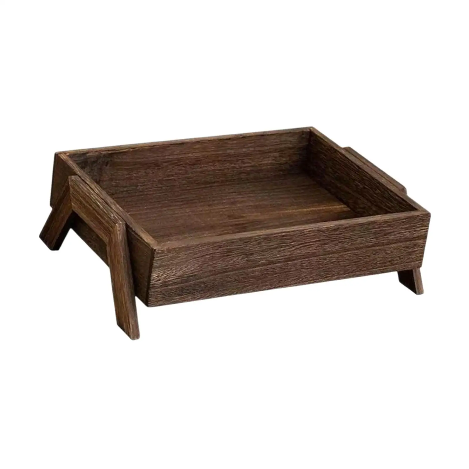 Wooden Serving Tray Storage Plate Thoughtful Gift Decorative Kitchen Accessories for Office Entertaining Coffee Table Banquet