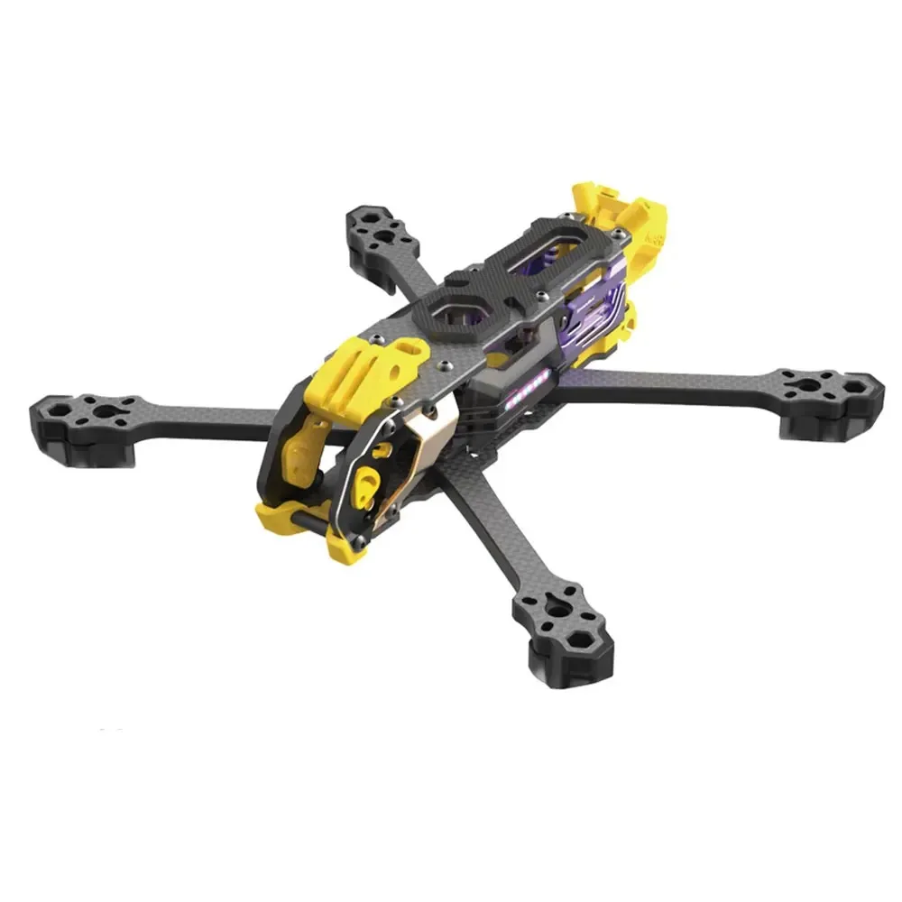 SpeedyBee Mario 5 O4 Kit de estrutura para drone de corrida RC Placa de fibra de carbono FPV Freestyle DC XH versão