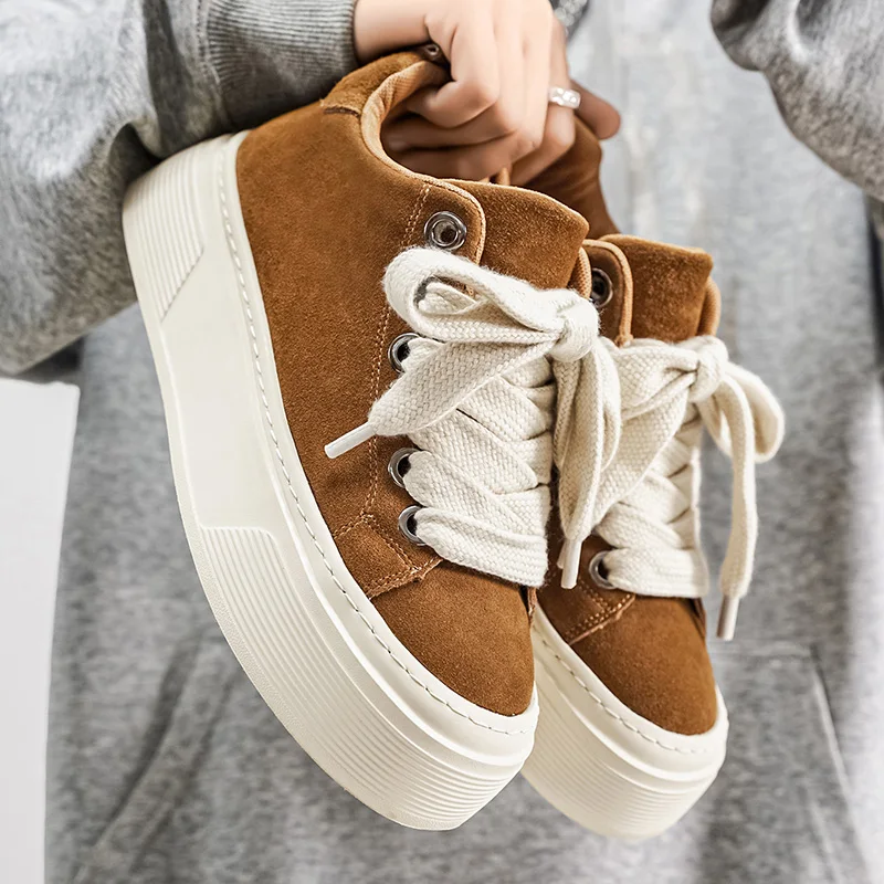 

2025 New Casual Sports Thick Bottom Comfortable Quality Fashionable Casual Versatile Breathable Zhongbang Board Shoes Trendy Men