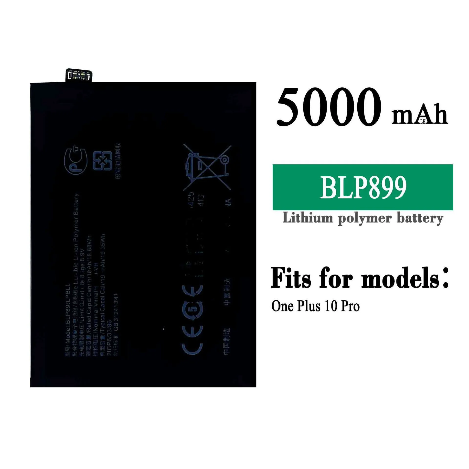 New High Quality BLP899 Replacement Battery For Oneplus 10 pro 5000mAh Lithium Phone Batteries + Gift Tools