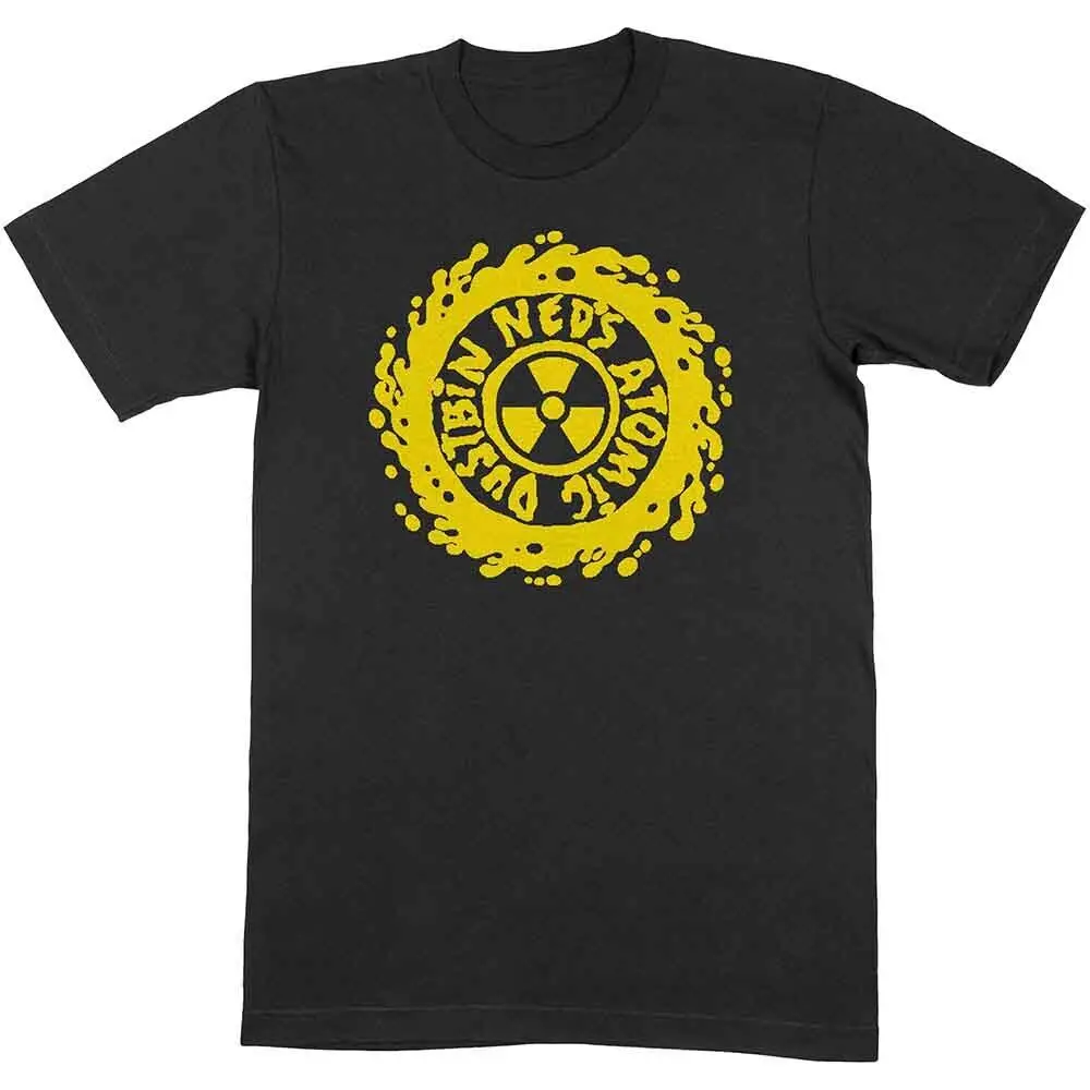 Ned'S Atomic Dustbin Yellow Classic Logo T Shirt Black New