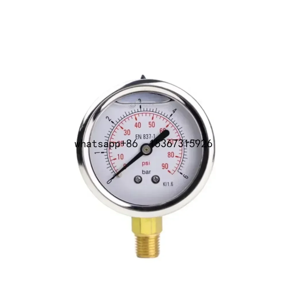 Liquid Filled Digital Torque Pressure Gauge High Quality New Water Mini Air Oil Differential