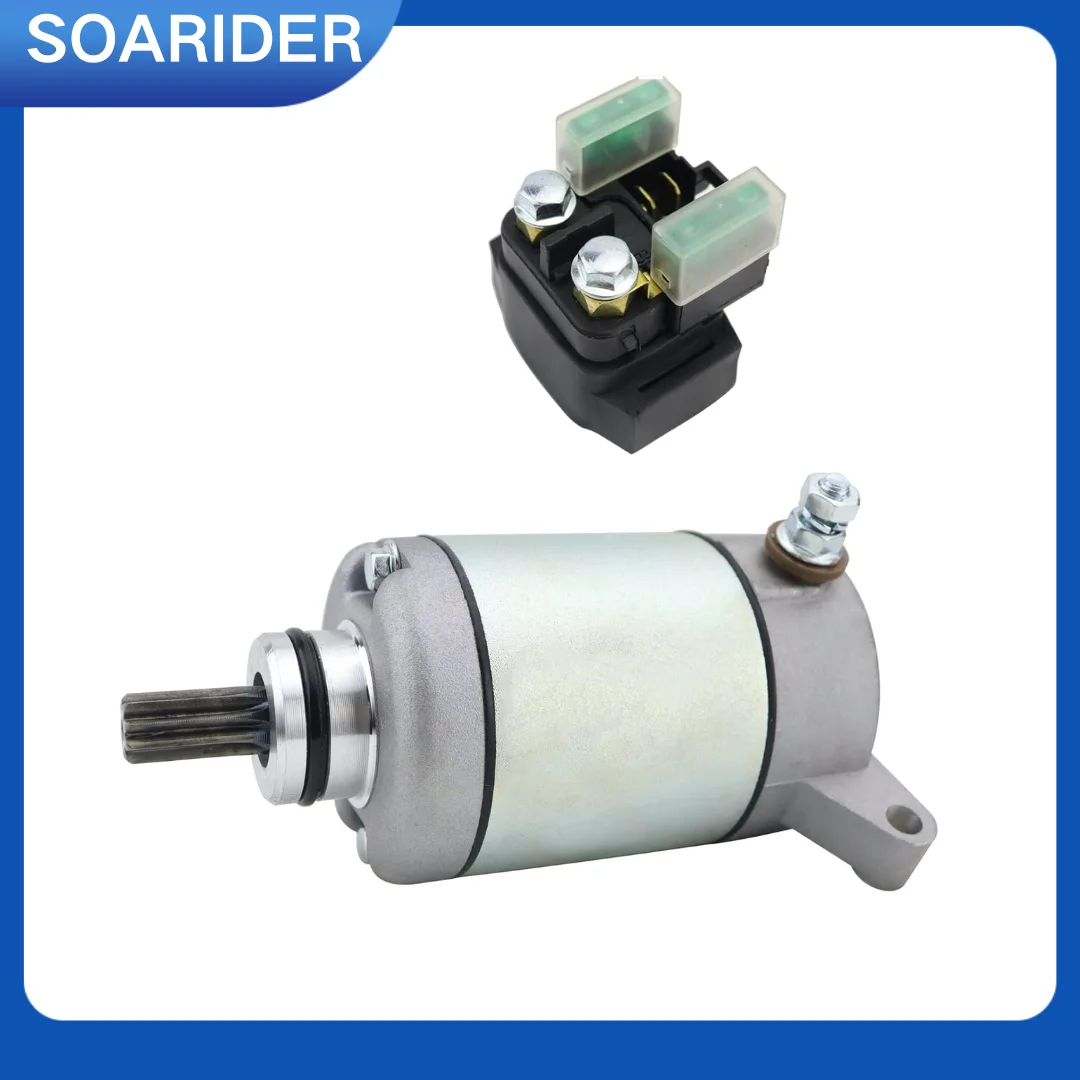 Starter Motor & Solenoid Relay for Yamaha ATV YFZ450 2004-2013 5TG-81890-00-00