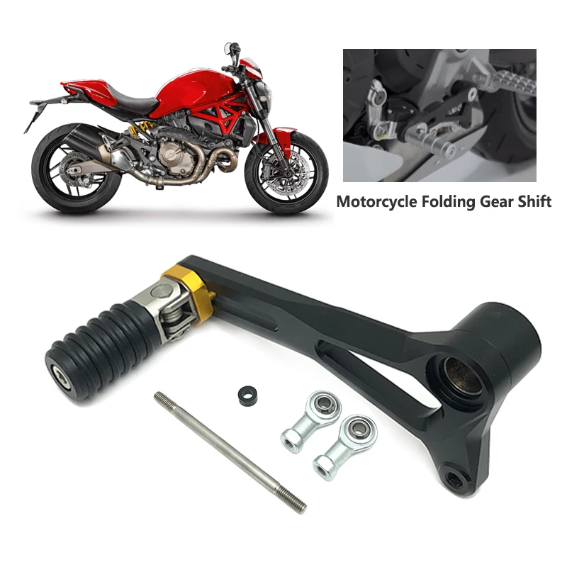 

Fit For Ducati Monster 821 SuperSport 950 /S 1200R/S Motorcycle Aluminum Adjustable Folding Gear Shift Lever Shifter Pedal Lever