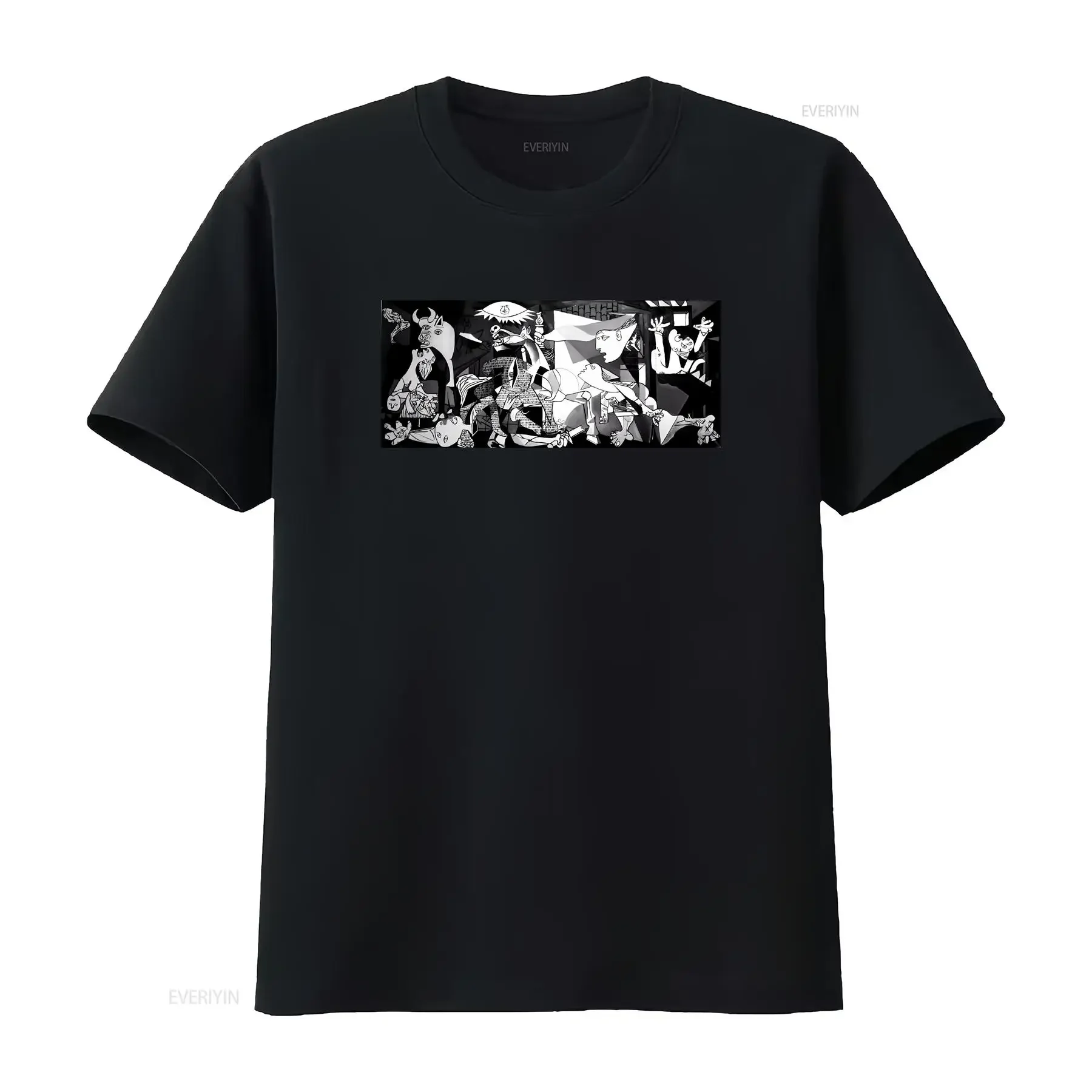 Pablo Picasso Guernica T Shirt Cubism Art Painting Impressionism ArtisT Hoe Classical vintage Washed fashion streetwear Soft
