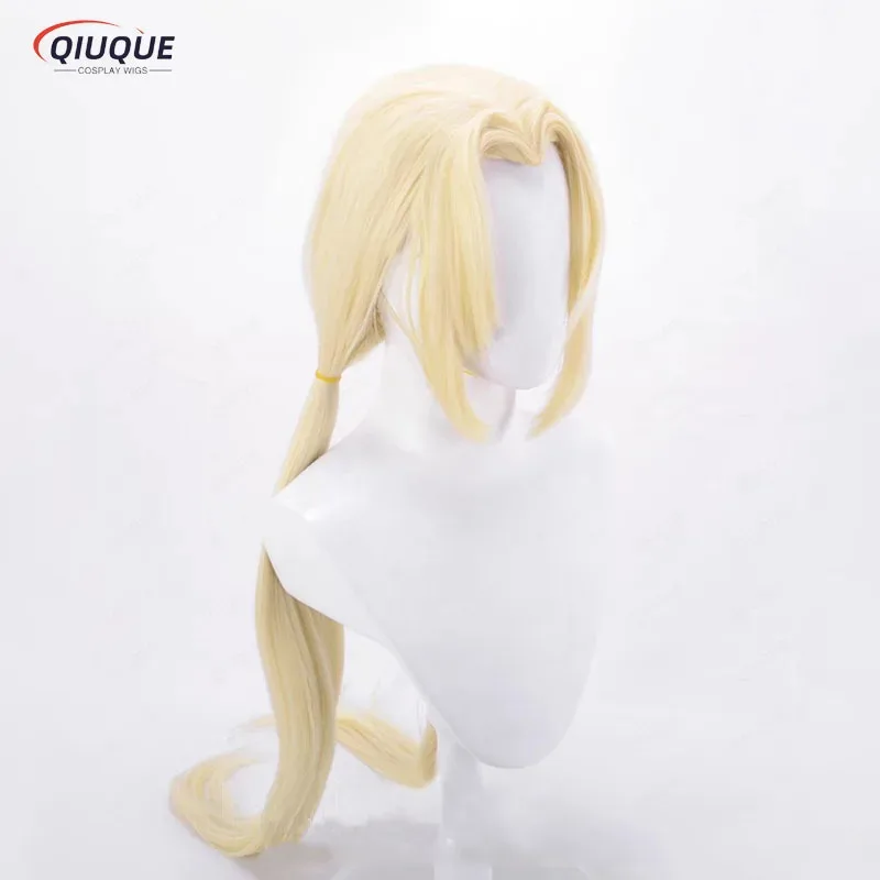 2025 yiyi جودة عالية أنيمي تسونادي تأثيري 100 سنتيمتر طويل مستقيم الأصفر مقاومة للحرارة الاصطناعية الشعر هالوين الباروكات + شعر مستعار C