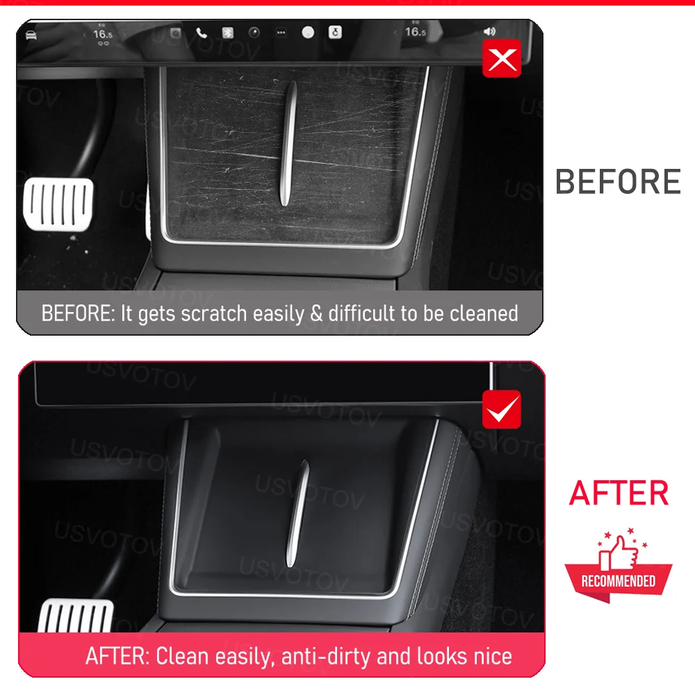 Wireless Charging Pad for Tesla Model YL Accessories 2026 Center Console Wrap Cover Silicone Anti-slip Armrest Protector Frame
