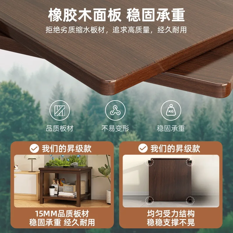 Fish tank rack 2025 new super load-bearing shelf living room simple double-layer special base