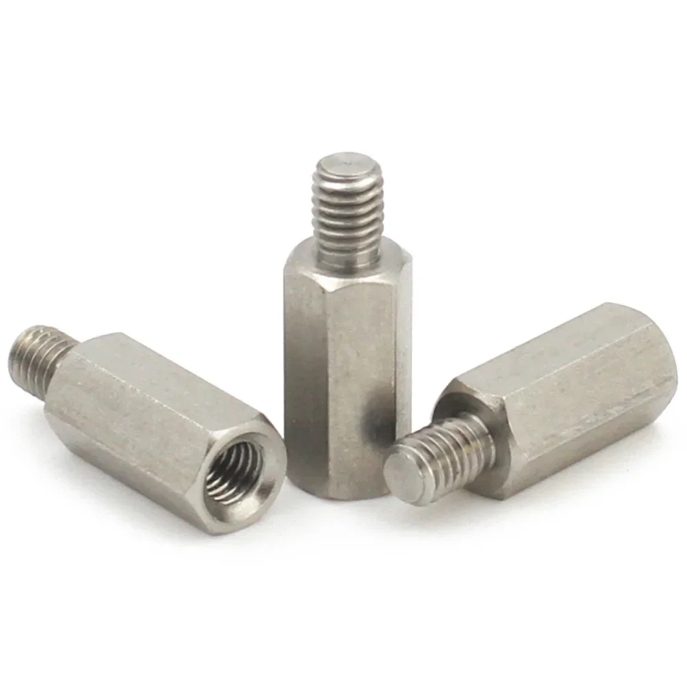 5-10pcs M2~M6 304 Stainless Steel Hex Standoff Male to Female Spacer Screw for Electronic Components