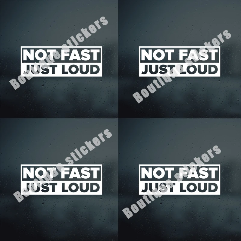 

Unhappy But Loud Car Stickers Waterproof UV Resistant Die Cut Creative Car Bumper Window Racing and Helmet Vinyl Decals