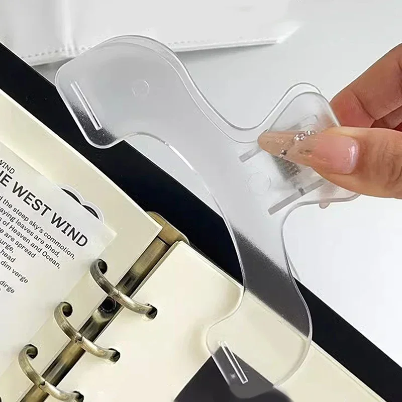 

Plastic Large Book Clip Simple Reading Aid Fixed Book Holder Bookmarks Creative Design Practical Note Holder