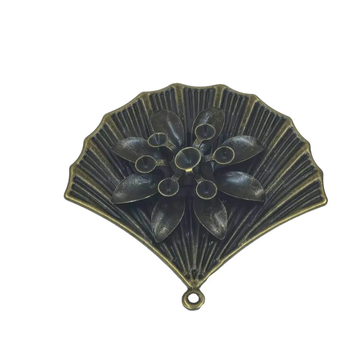

200PCS Wholesale Bronze Tone DIY Ginkgo Biloba Leaf Flower Charm Pendants 40x40mm Handicrafts Jewelry Decoration Supplies