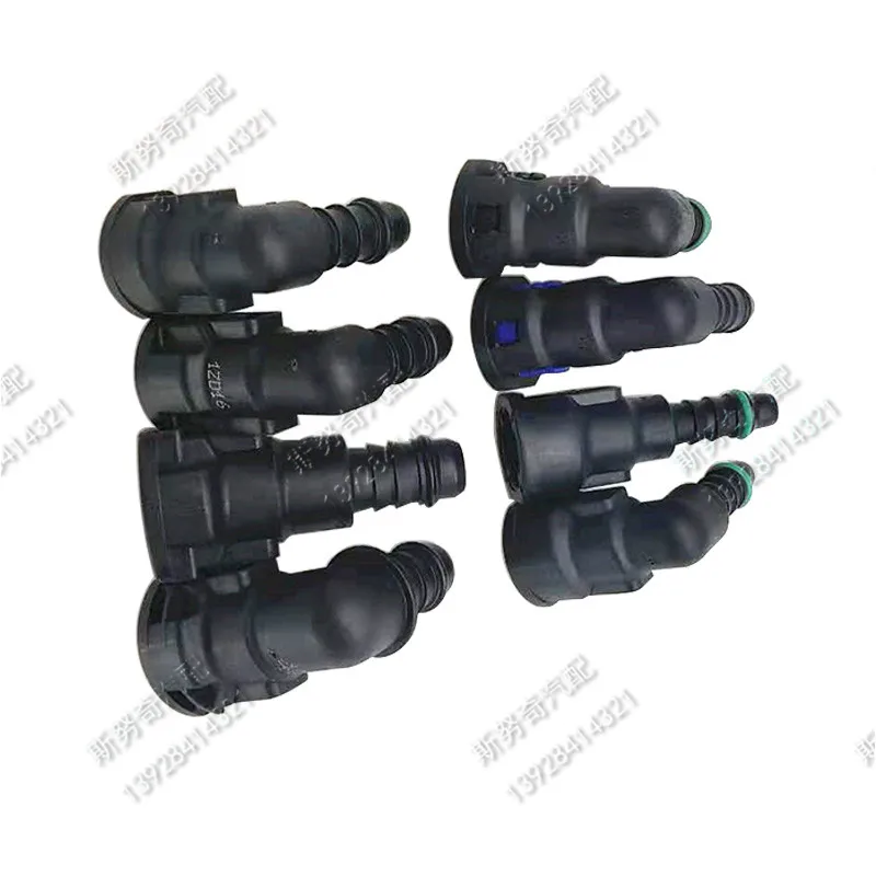 7.89mm 9.49 ID6 ID8 Fuel line quick connector female connector SAE 5/16 3/8 Fuel pipe joint 90 degree 50pcs a lot