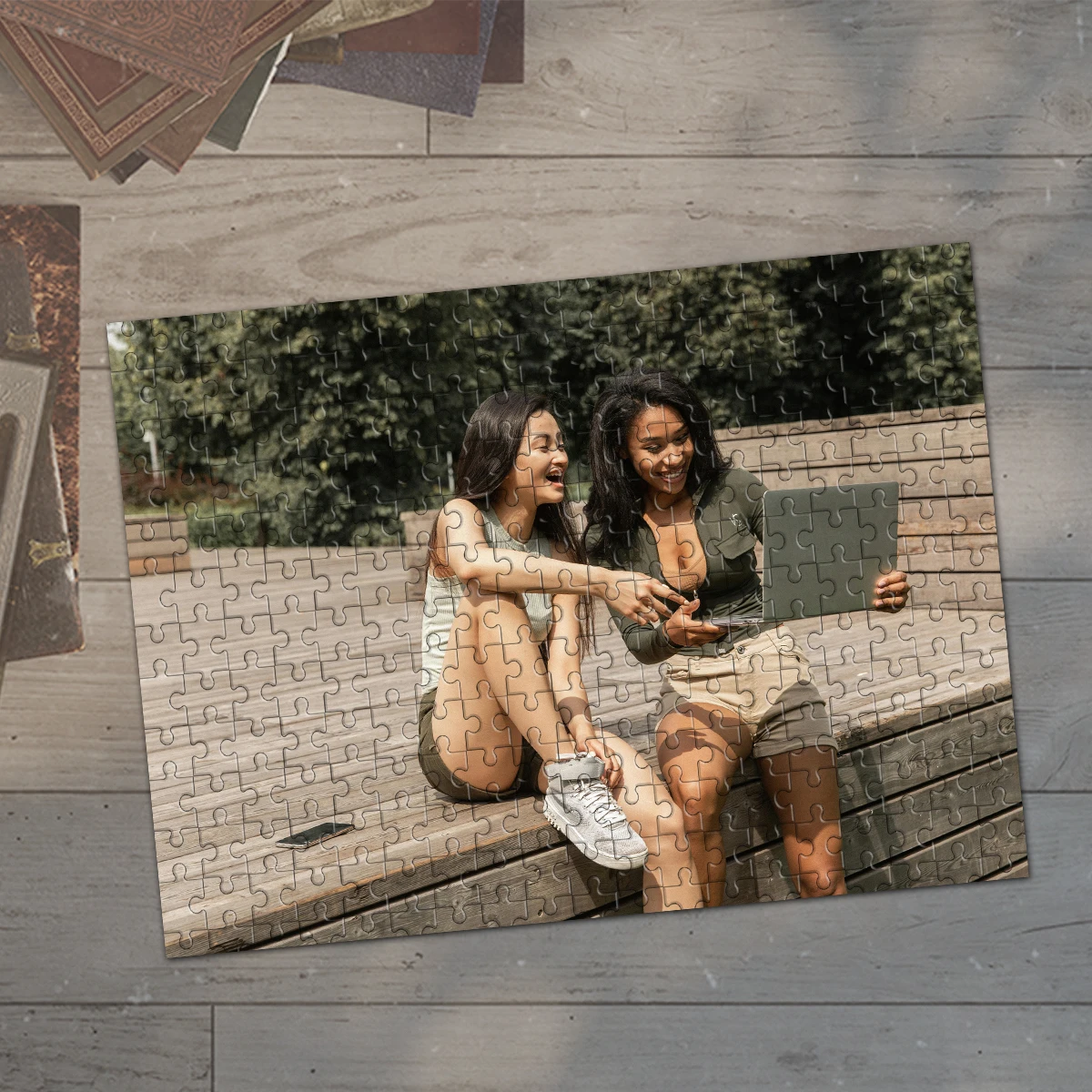 35/300/500/1000pcs Personalized Custom Photo Puzzle photo Customize Jigsaw Puzzle For CouplesCouples Family Christmas