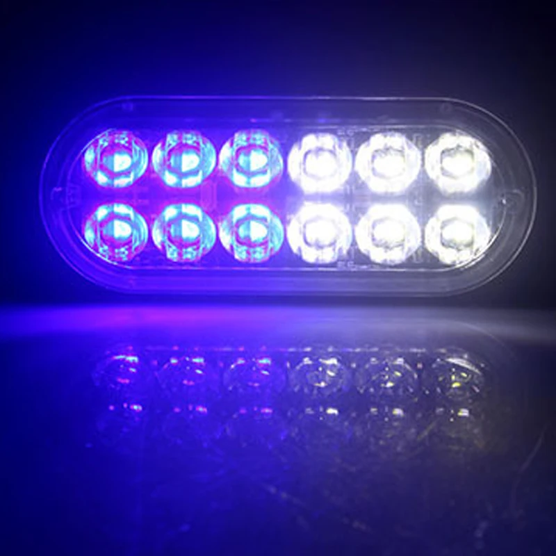 Luz Led estroboscópica de advertencia para coche, barra de luces intermitente de 12V y 24V, lámpara de baliza de camión, luz de tráfico ámbar, 1 piezas