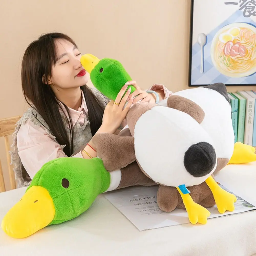 

Creative Furry Mallard Duck Plush Doll Giant Soft Swan Stuffed Animal Pillow Goose Plush Toy Kids Gift